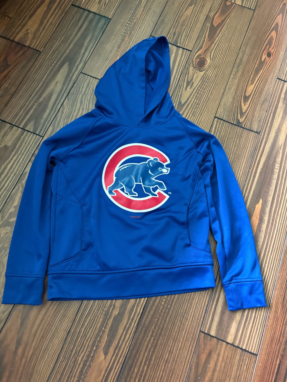 Genuine Merchandise Kids Royal Blue Chicago Cubs Hoodie with Red White Logo